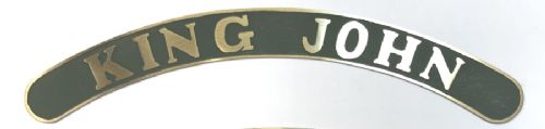 King John Etched Name Plate